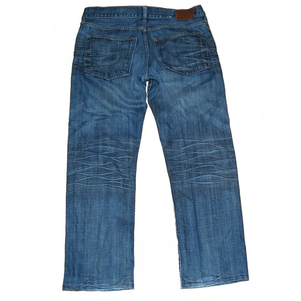 H & M - & ORIGINAL REGULAR WAIST STRAIGHT LEG Blue Jeans Size 34 - Picture 5 of 8
